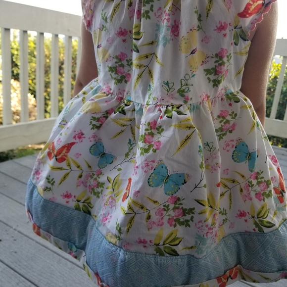 Matilda Jane baby girl toddler butterfly dress sz 4 - Picture 1 of 16